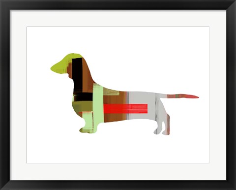 Framed Dachshund Print