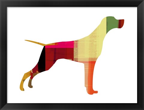 Framed Setter Pointer 1 Print