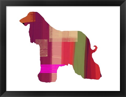 Framed Afghan Hound 2 Print