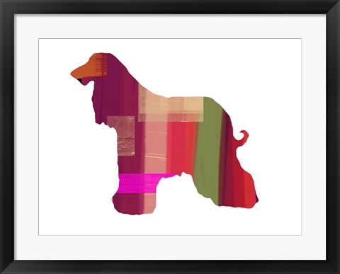 Framed Afghan Hound 2 Print