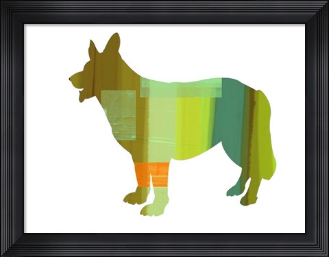Framed German Shepard 1 Print