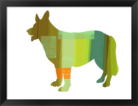 Framed German Shepard 1 Print