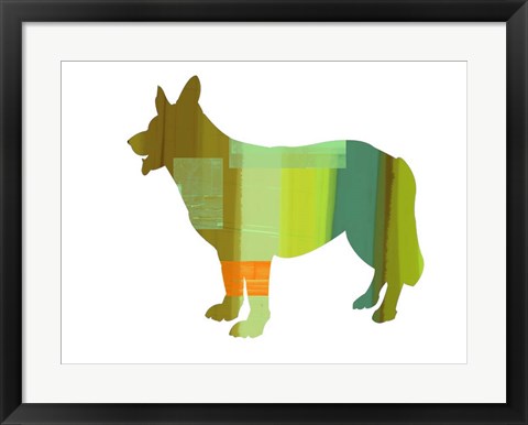 Framed German Shepard 1 Print