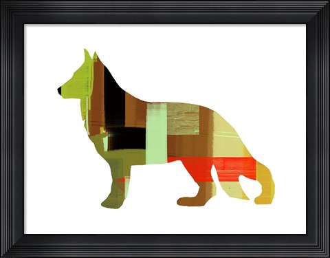 Framed German Shepard 2 Print
