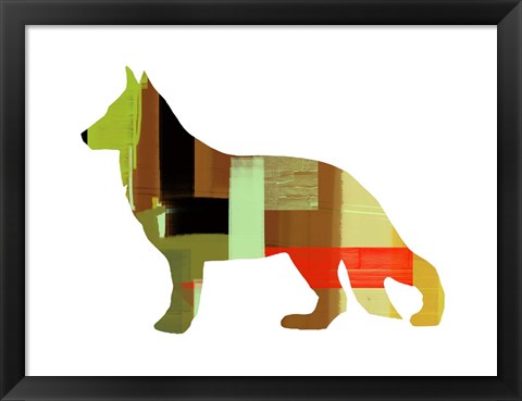 Framed German Shepard 2 Print