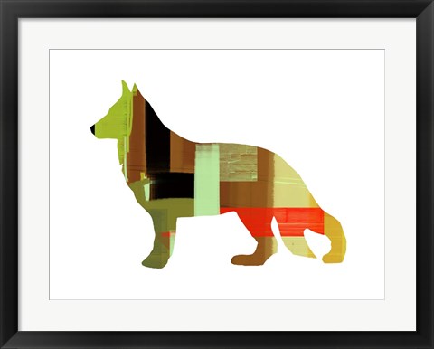 Framed German Shepard 2 Print