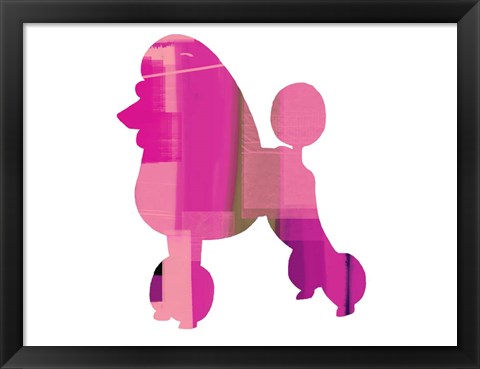 Framed French Poodle Print