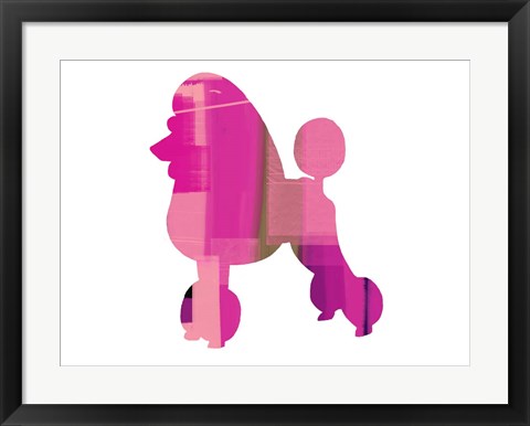 Framed French Poodle Print