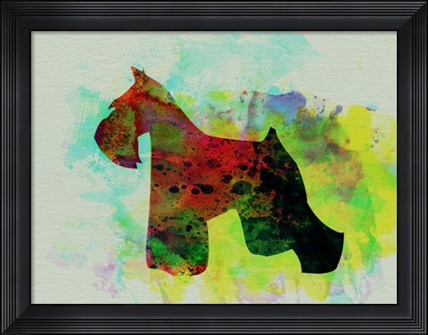 Framed Miniature Schnauzer Print