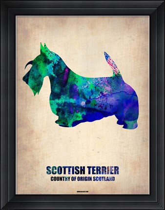 Framed Scottish Terrier 2 Print