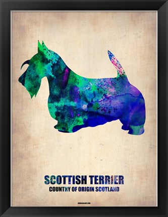 Framed Scottish Terrier 2 Print