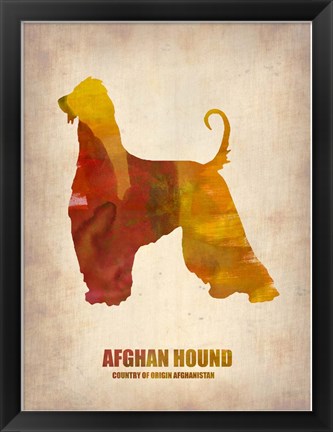 Framed Afghan Hound Print