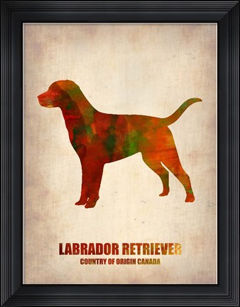 Framed Labrador Retriever Print