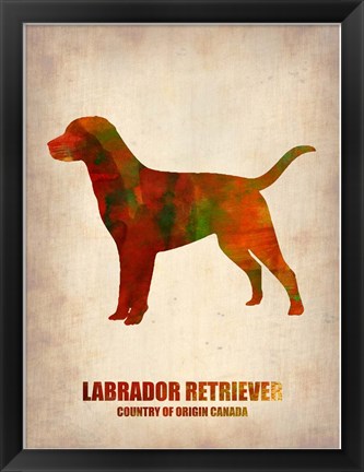 Framed Labrador Retriever Print