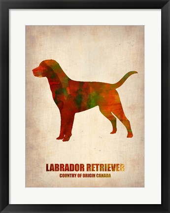 Framed Labrador Retriever Print