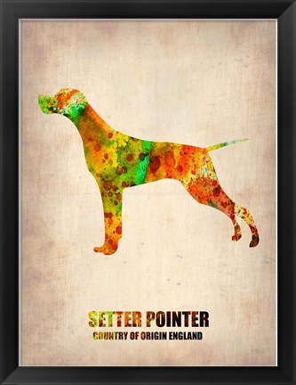 Framed Setter Pointer 2 Print