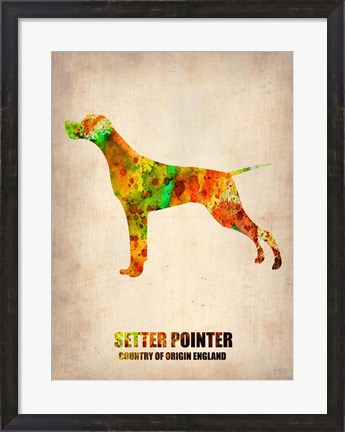 Framed Setter Pointer 2 Print