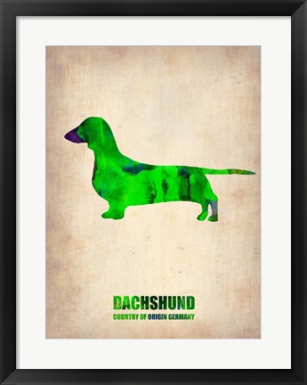 Framed Dachshund 1 Print