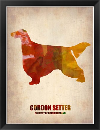 Framed Gordon Setter 1 Print