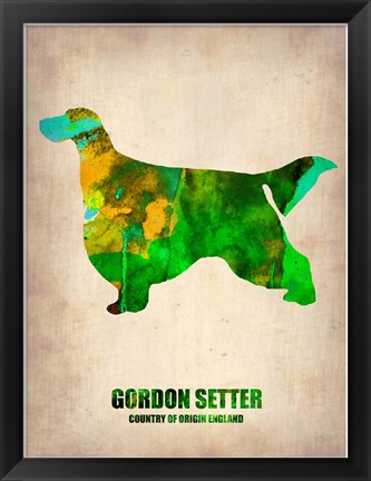 Framed Gordon Setter 2 Print