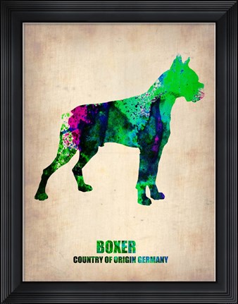 Framed Boxer Print