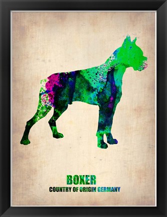 Framed Boxer Print