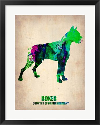 Framed Boxer Print