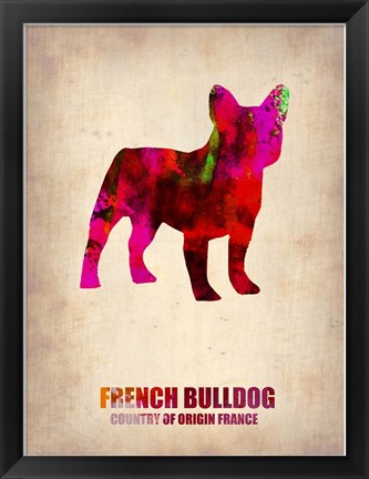 Framed French Bulldog Print