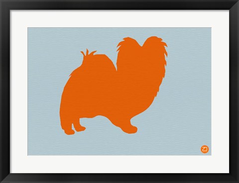 Framed Papillion Orange Print