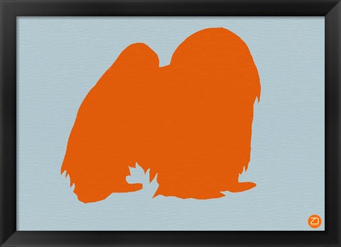 Framed Japanese Chin Orange Print