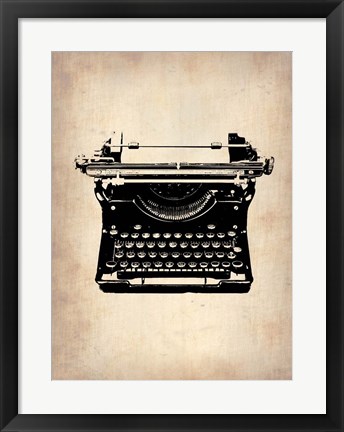 Framed Vintage Typewriter 2 Print