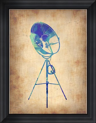 Framed Vintage Lamp 2 Print