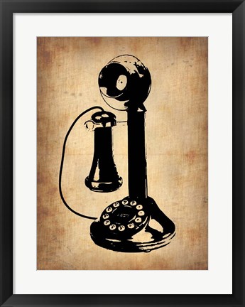 Framed Vintage Phone 2 Print