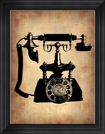Framed Vintage Phone 3 Print