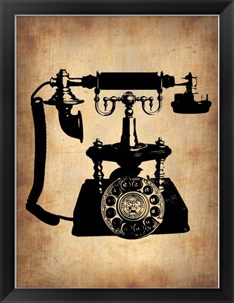 Framed Vintage Phone 3 Print