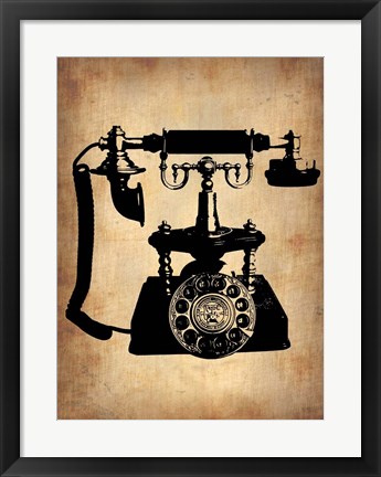 Framed Vintage Phone 3 Print