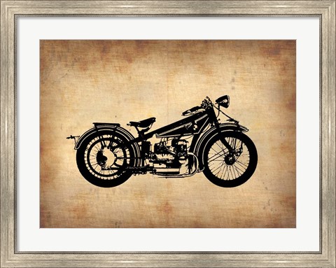 Framed Vintage Motorcycle 1 Print