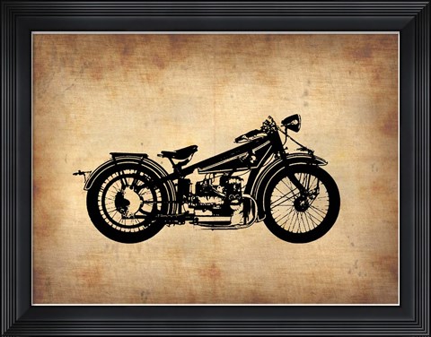 Framed Vintage Motorcycle 1 Print