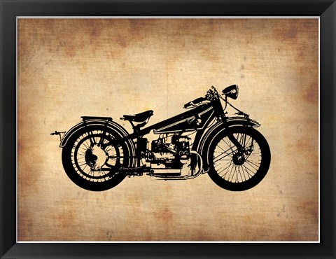 Framed Vintage Motorcycle 1 Print