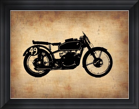 Framed Vintage Motorcycle 2 Print