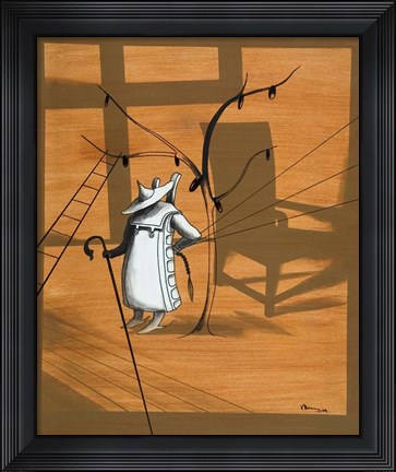 Framed Above, Below and Between Print