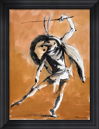 Framed Aggression Print