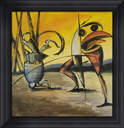 Framed Black Bird Print
