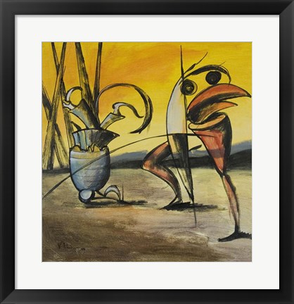 Framed Black Bird Print
