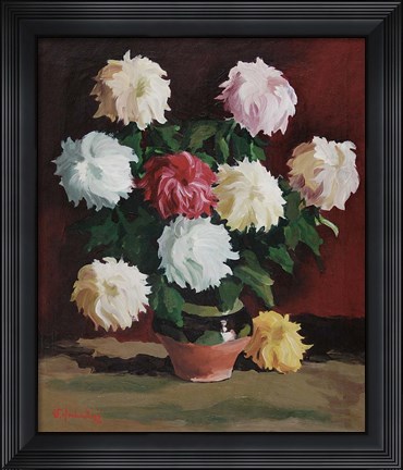 Framed Chrysanths Print