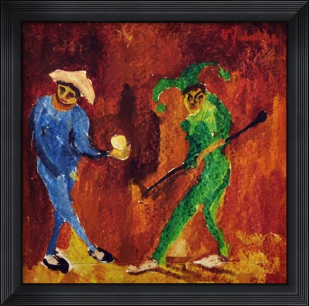 Framed Harlequins Print