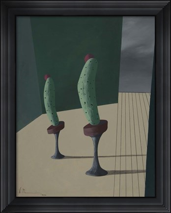 Framed Mr. and Ms. Cucumber Print