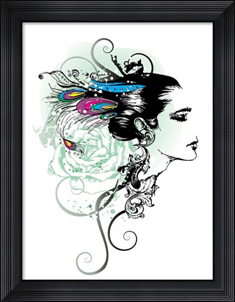 Framed Feathers of Love Print