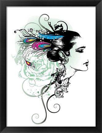 Framed Feathers of Love Print