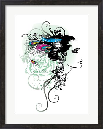Framed Feathers of Love Print